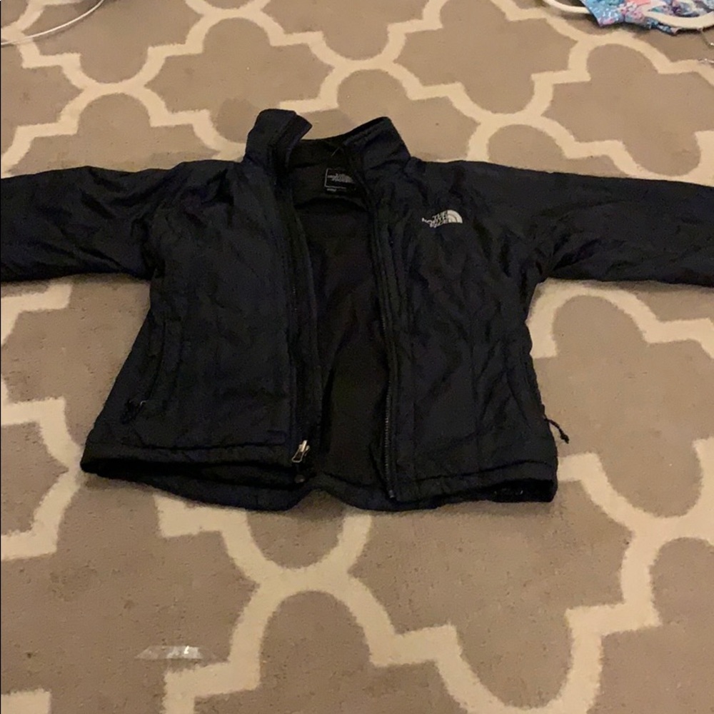 Black north face down jacket